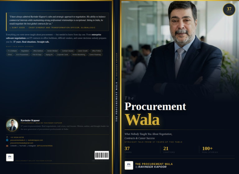 Why I Wrote The Procurement Wala on Teachers Day